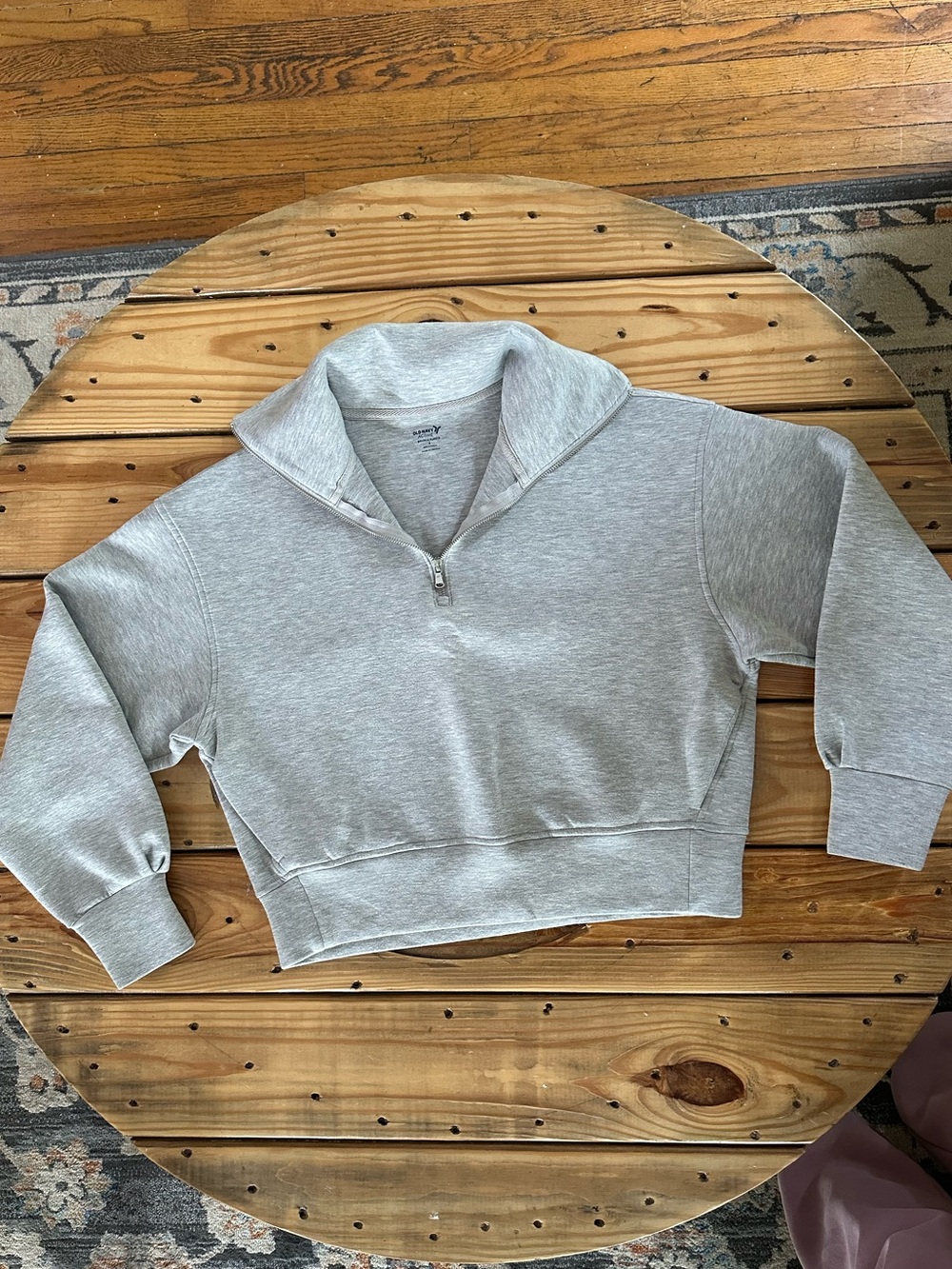 OLD NAVY CROPPED QUARTER ZIP